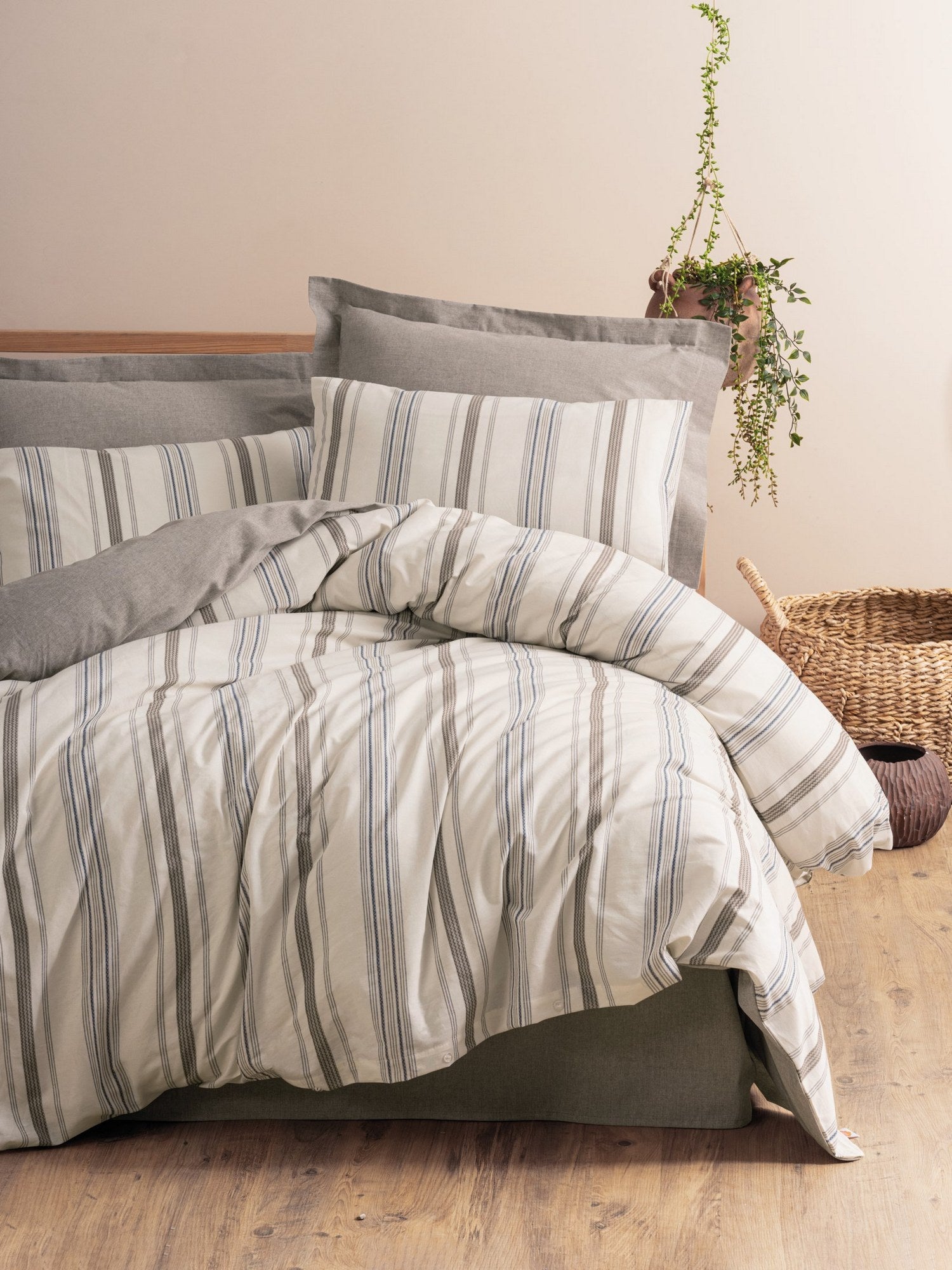 Neoma – Mink / krem, set posteljine – fotografija 2