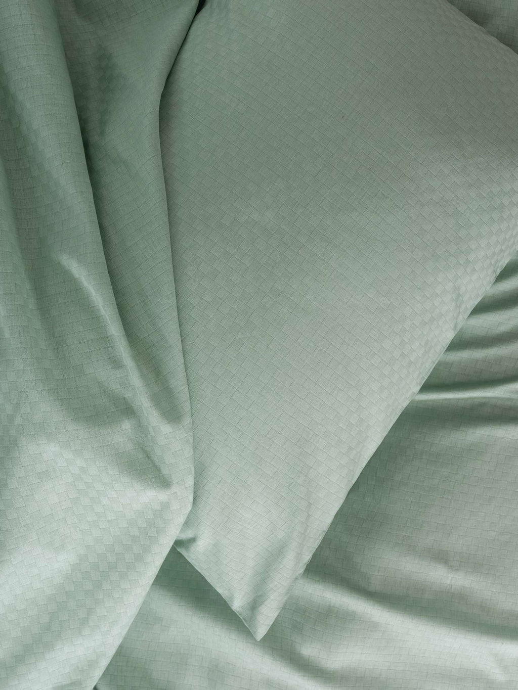 Plaid – Sage zelena, bračna posteljina – fotografija 3